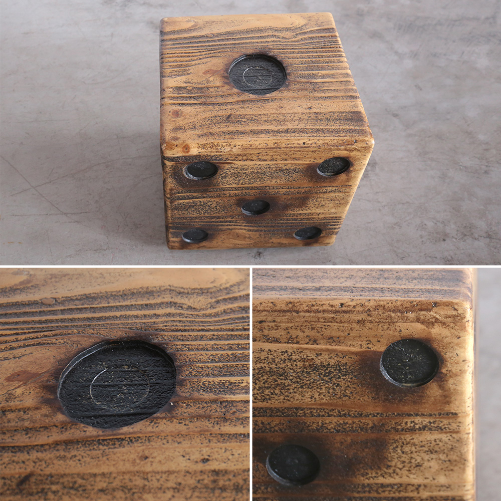 SALE／定価900⇒60%OFF】◇廃盤品◇スツール サイコロ サイド