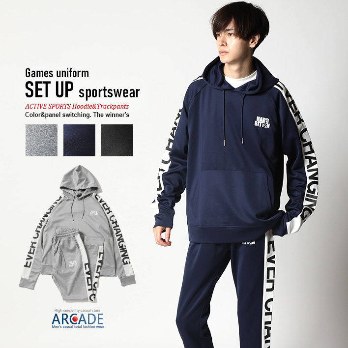 ARCADE（アーケード） 半額セール ジャージ メンズ 上下セットアップ