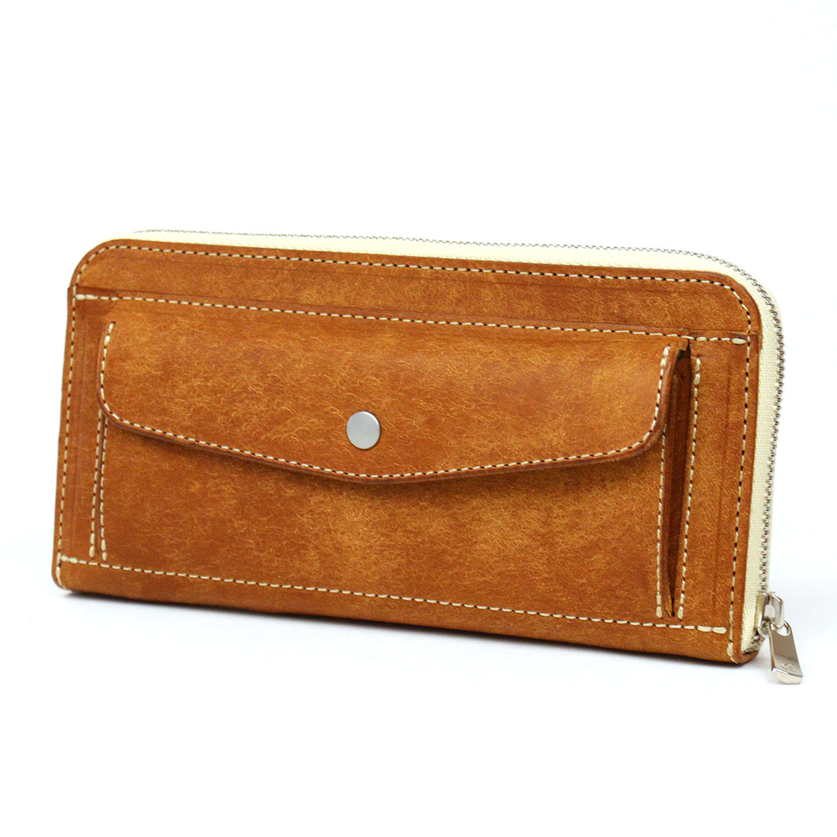 cramp（クランプ） 長財布 池之端銀革店 小さめ ラウンドファスナー