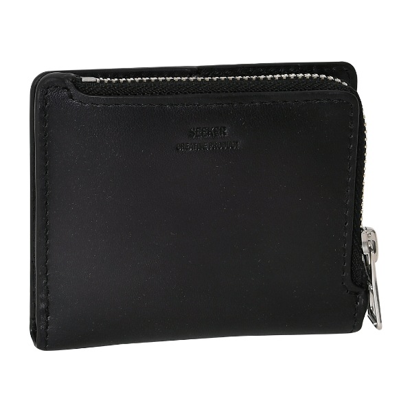 SEEKER（シーカー） メンズ 本革 短財布 二つ折り スナップボタン開閉