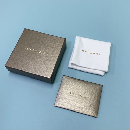 ブルガリ キーリング メタル 3連 レディース メンズ ブラック レッド