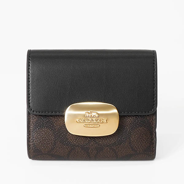 COACH（コーチ） 二つ折り財布 シグネチャー エライザ スモール