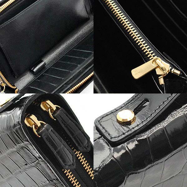 ミニセカンドバッグ クラッチバッグ 大きめ長財布 ブラック 黒 ダブル