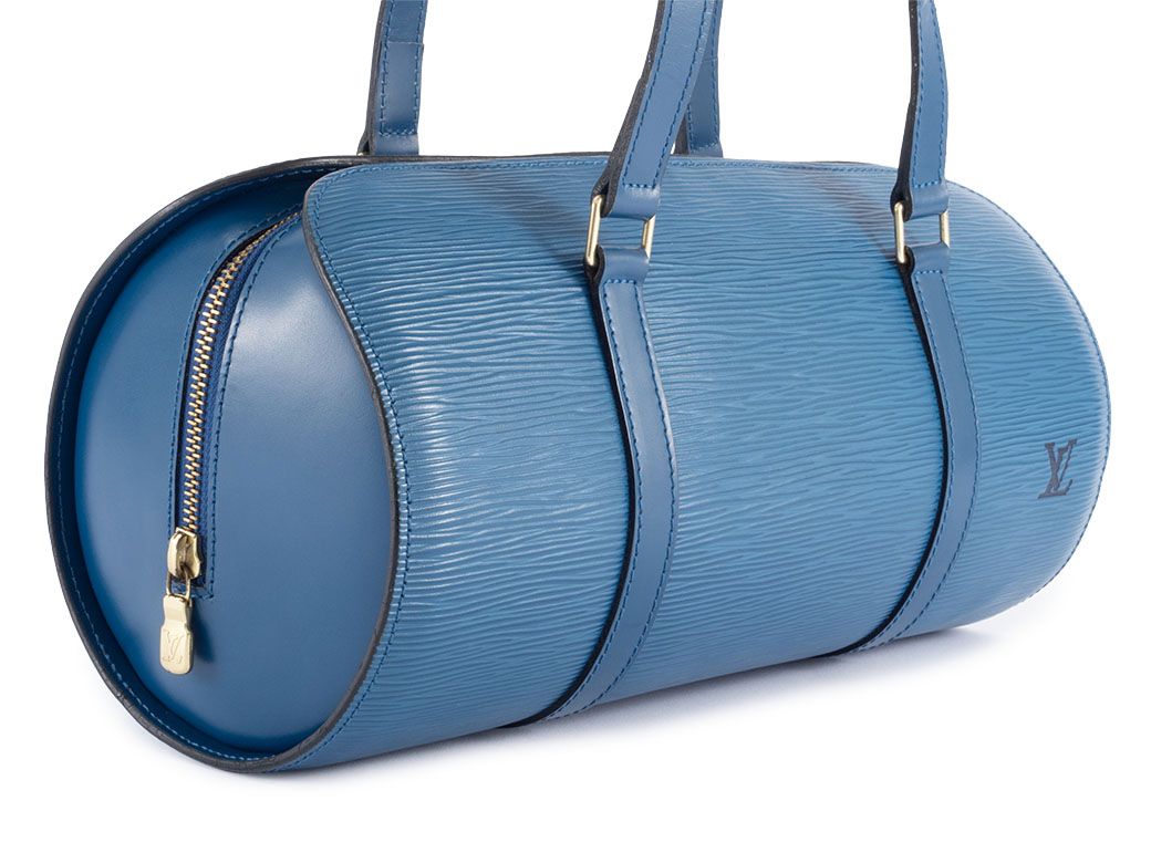 スフロ ルイヴィトン LOUIS VUITTON バッグ 中古 エピ ブルー 円筒型
