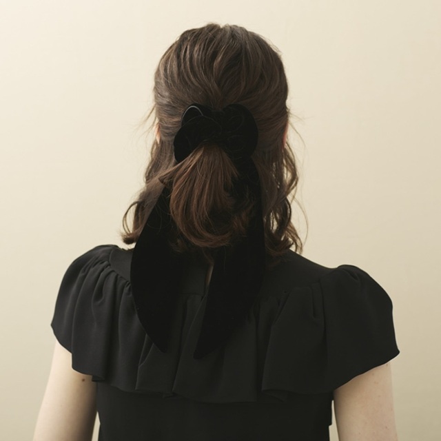 アレクサンドルドゥパリ リボン シュシュ ALEXANDRE DE PARIS ヘア