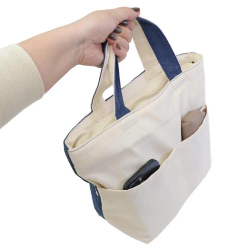 ランチバッグ ファスナー付きミニトートバッグ マツネコおにぎり NV