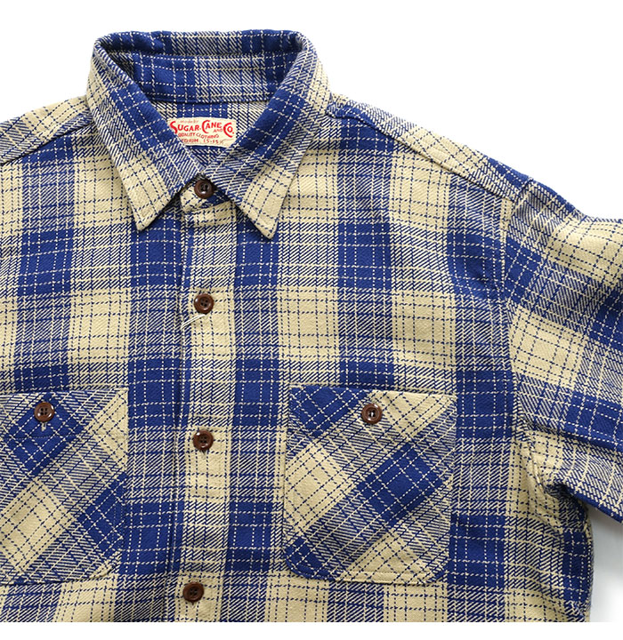 SUGAR CANE シュガーケーン [SC29358] 長袖 ツイルチェック ネルシャツ