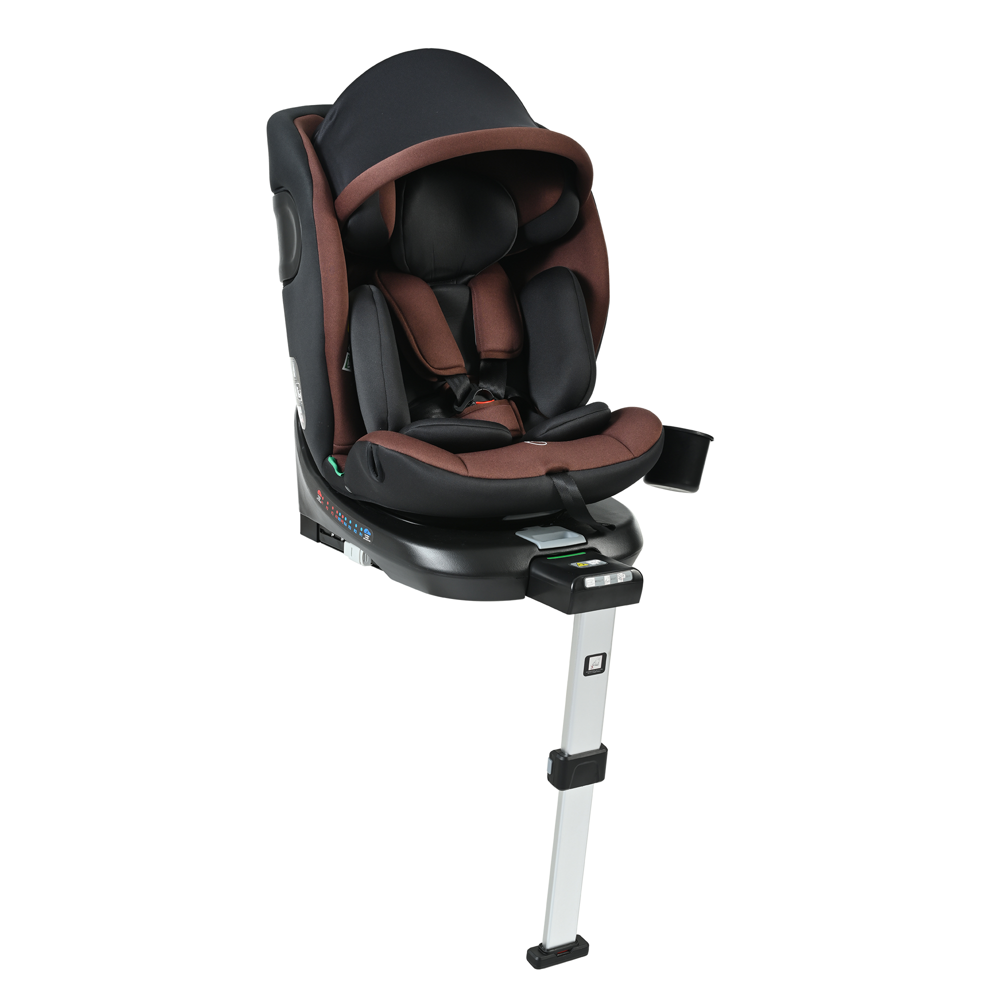 サポートロッド】チャイルドシート 新生児 ISOFIX 0歳〜12歳 360度回転