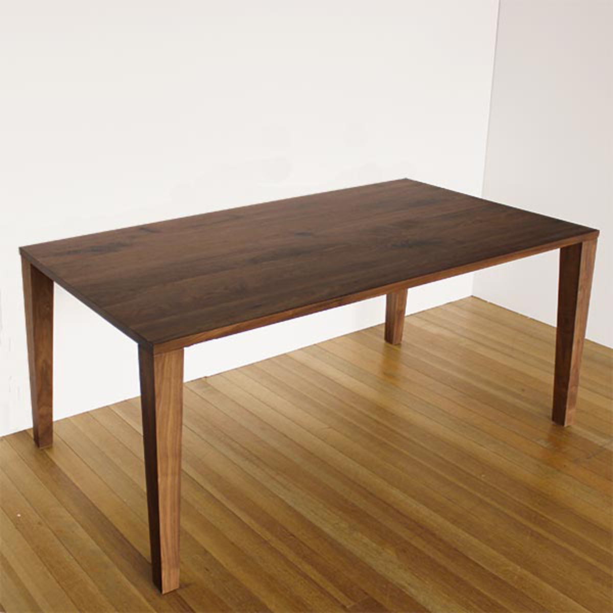 ダイニングテーブル 幅160cm ウォールナット 木脚タイプ 天然木 （ 開
