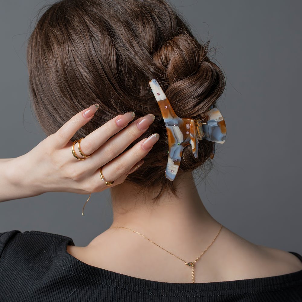 Cream dot.（クリームドット） バンスクリップ ヘアクリップ マーブル