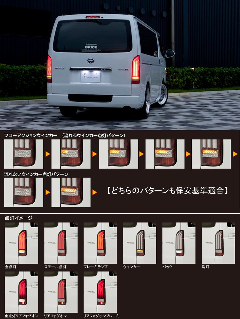 ヴァレンティ（VALENTI） TT200HR2-HC-3 ジュエルLEDテールランプ REVO