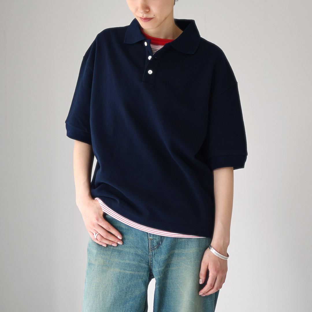 Shinzone（シンゾーン） ワイド ポロシャツ 25MMSCU09 / 半袖