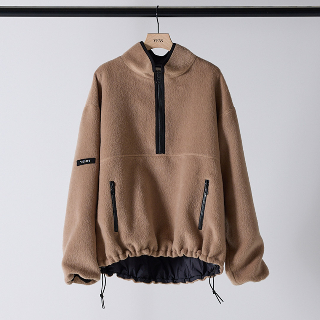 YENN YENN（イェン） シャギー ハーフジップ ジャケット / アウター