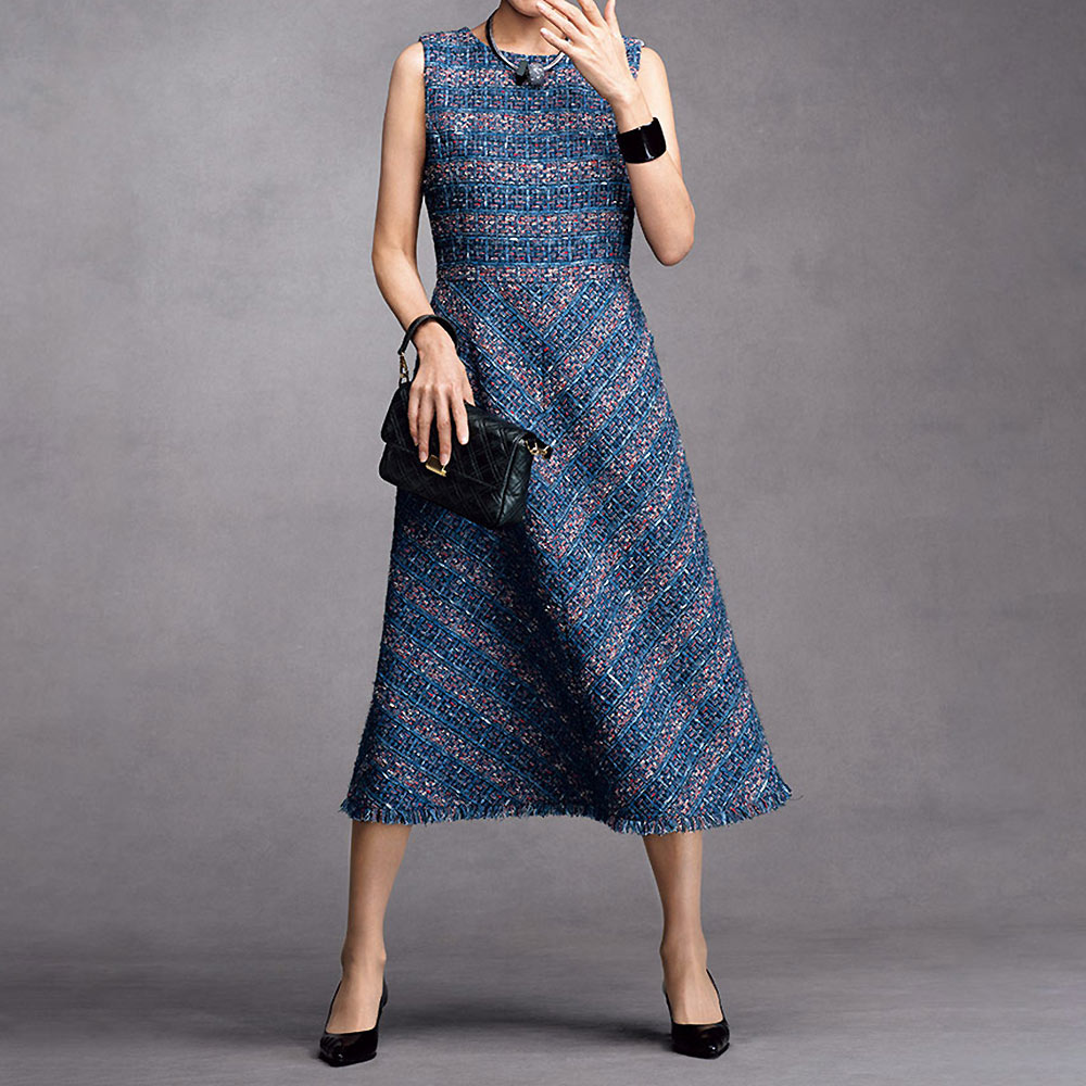 dinos（ディノス） マリア・ケント社 ファンシーツイード ワンピース