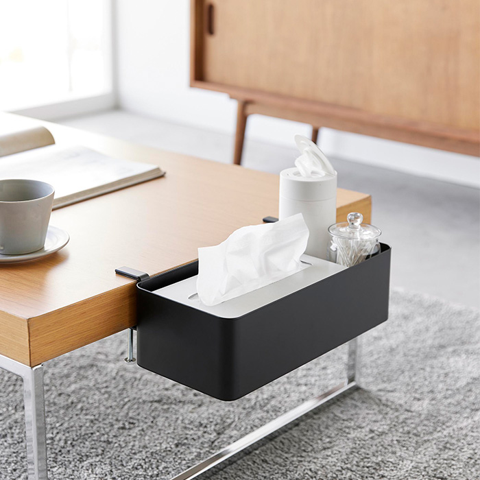 tower 山崎実業 公式 タワー テーブル横バスケット 収納 小物 収納