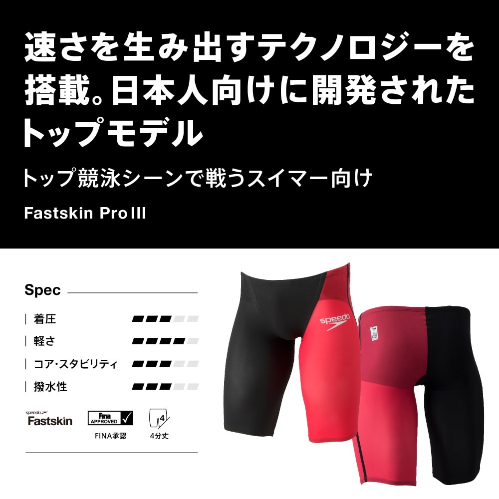 スピード SPEEDO 競泳水着 メンズ WA承認モデル Fastskin Pro3