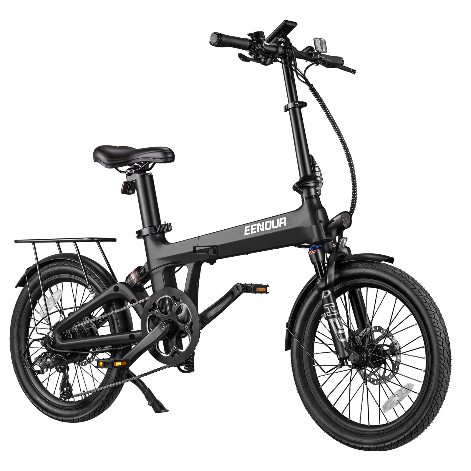 EENOUR 【後ろカゴ付セット】 電動アシスト自転車 電動自転車