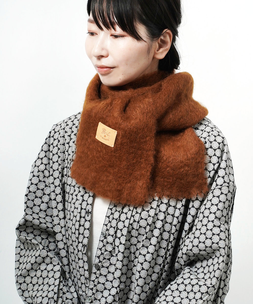 IL BISONTE（イルビゾンテ） モヘアマフラー レディース メンズ 国内
