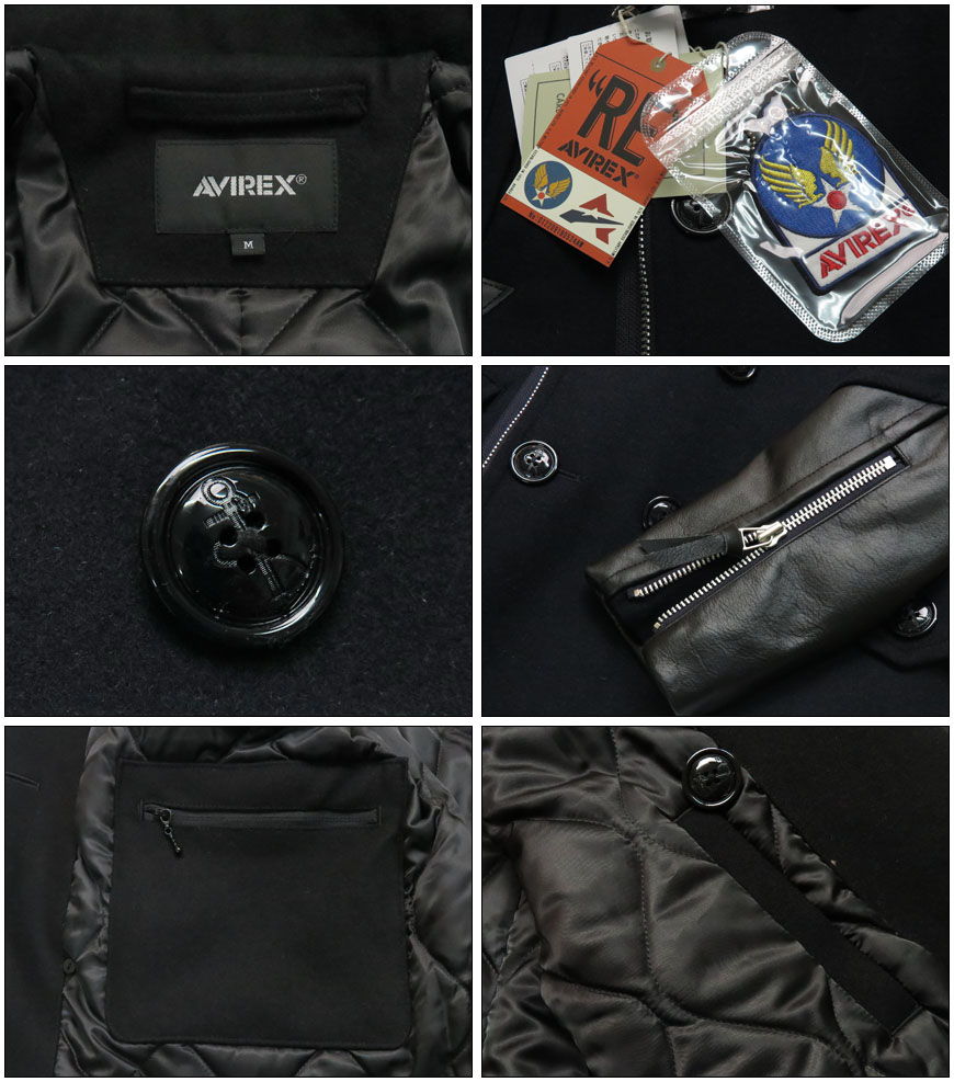 AVIREX（アヴィレックス） アビレックス ライダース ピーコート レザー