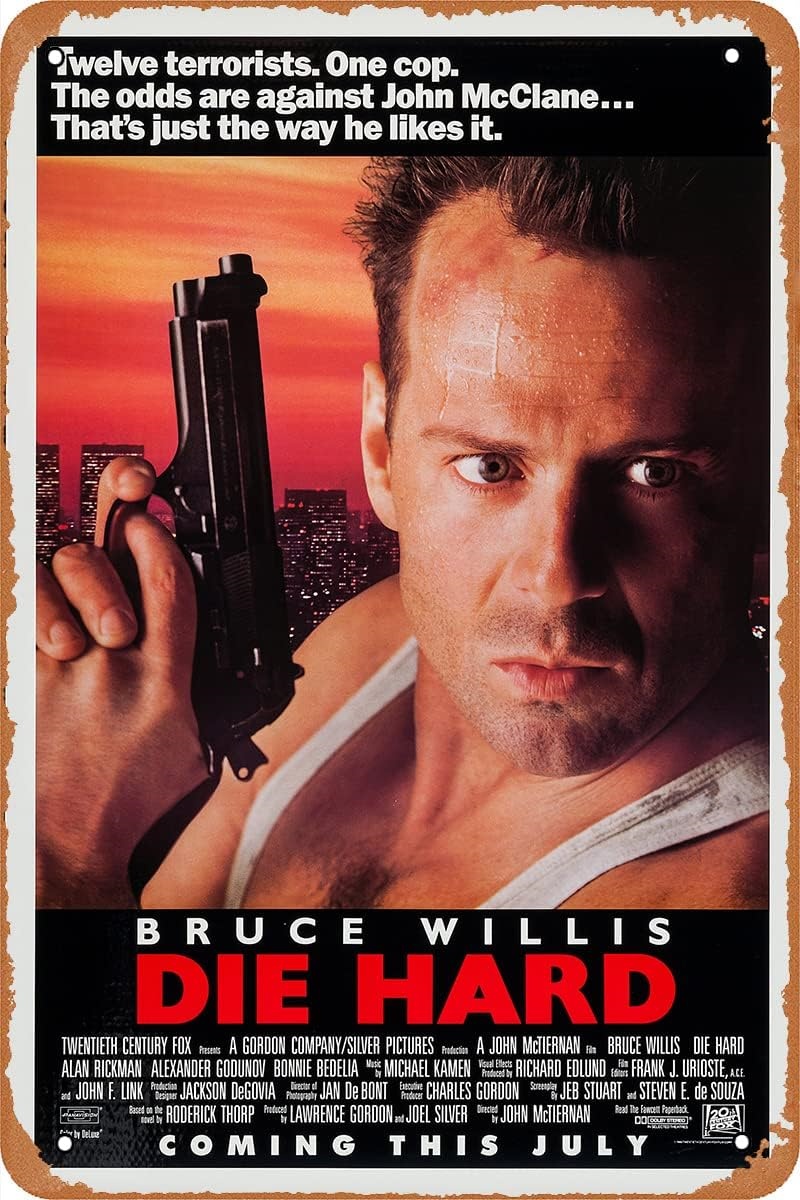 ダイ・ハード』映画 ポスター メタルサイン ブリキ看板 インテリア雑貨