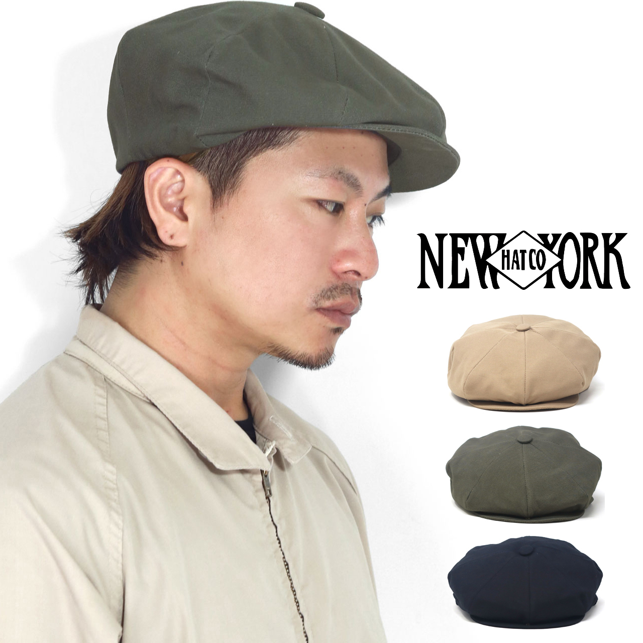 NEW YORK HAT（ニューヨークハット） キャンバス生地 ハンチング帽子