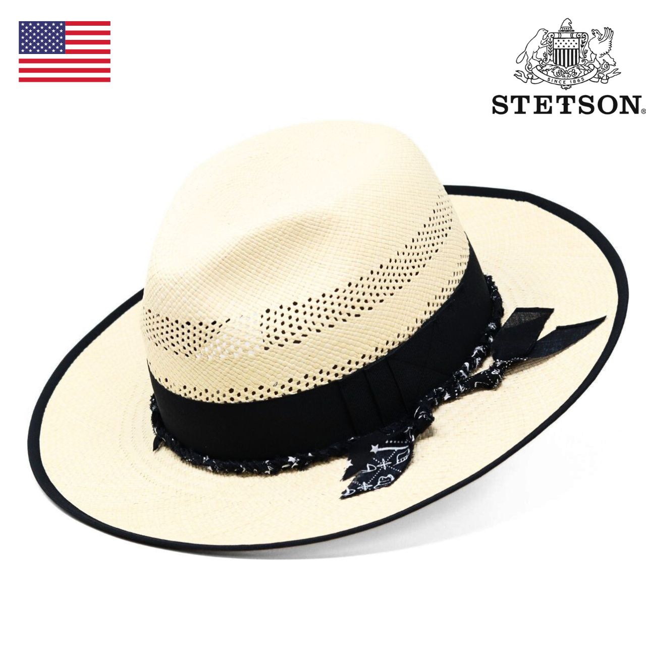 STETSON（ステットソン） パナマハット メンズ ハット 中折れ帽 サマー