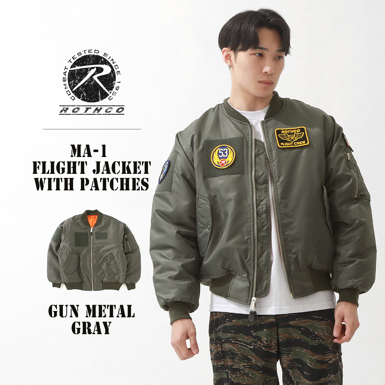 ROTHCO（ロスコ） MA-1 ジャケット メンズ 大きいサイズ ワッペン