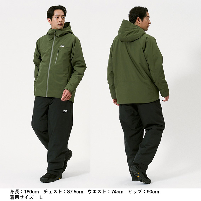 DAIWA（ダイワ） DW-3525 (ブラック／XL) レインマックス ウインター