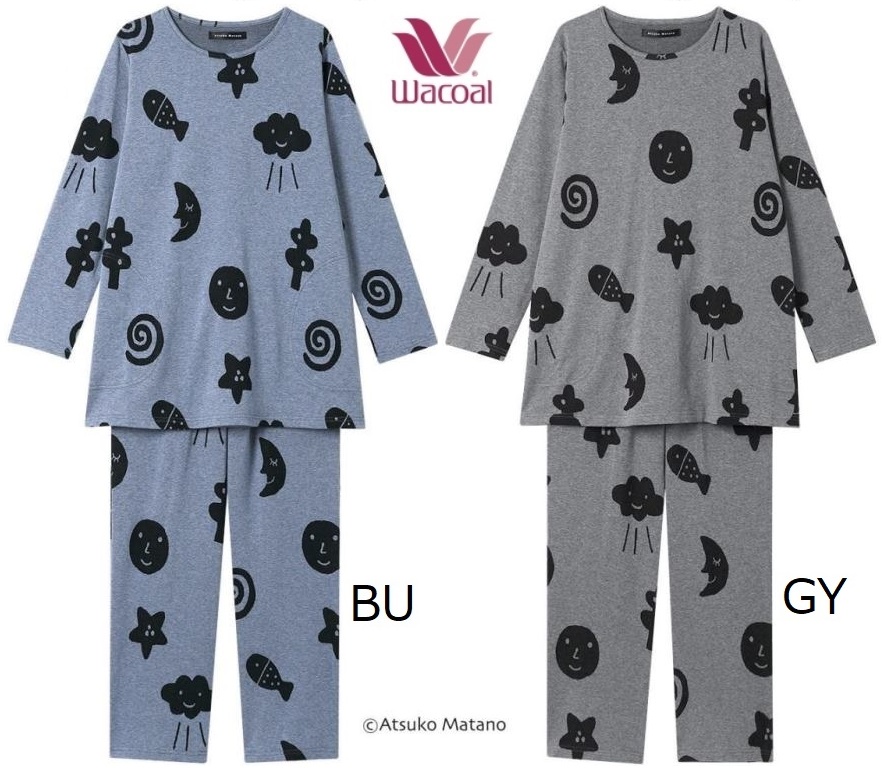 WACOAL（ワコール） レディースパジャマ マタノアツコ長袖長パンツ