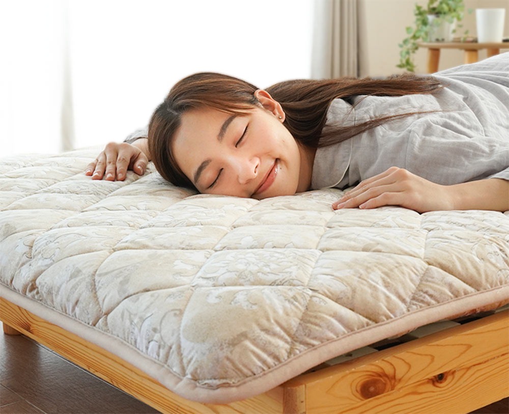 羊毛 敷布団 敷き布団 ダブル 日本製 テイジン 抗菌 防ダニ 防臭わた