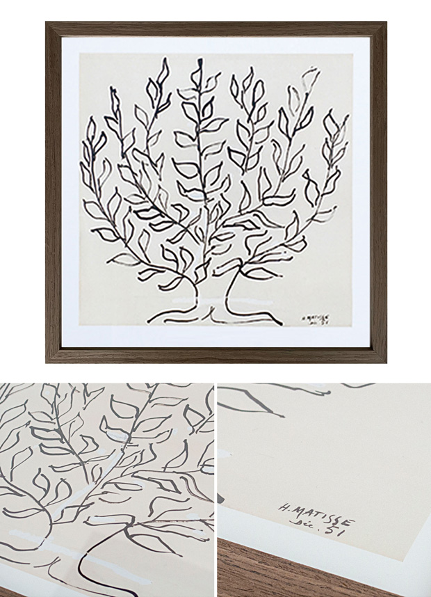 3/5はポイント10倍／ ポスター フレーム付き Le platane S 37.5×37.5cm