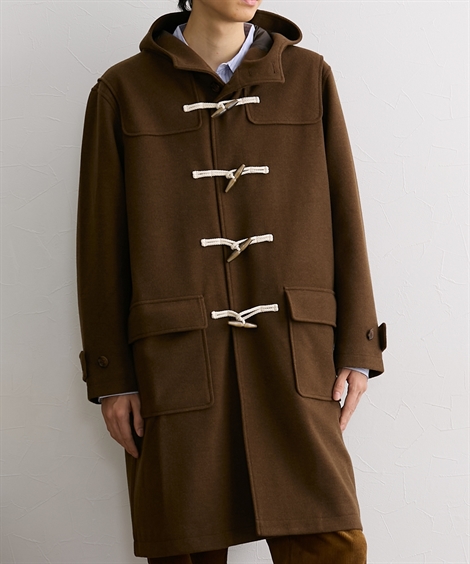 ニッセン（nissen） アウター ダッフルコート フェイクウール オーバー