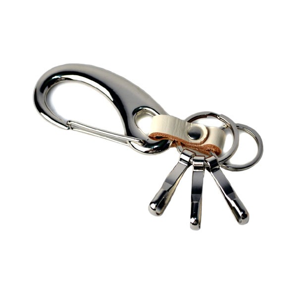 FLAG ON CREW キーリング 革 フック カラビナ キーホルダー 日本製