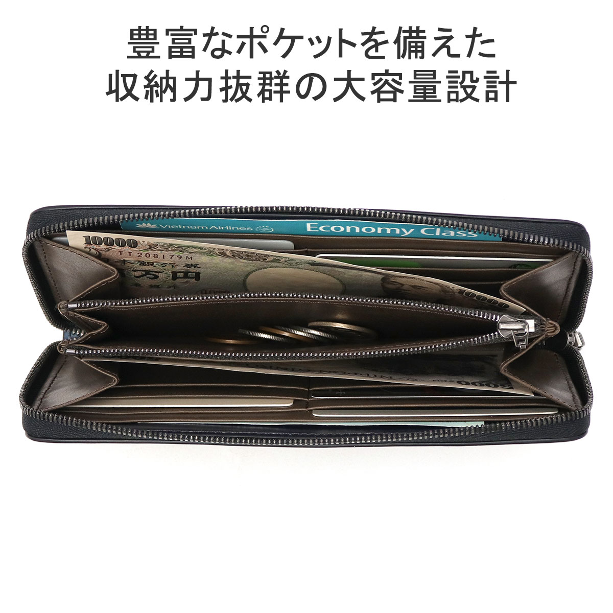 yuhaku（ユハク） 最大42%☆3/8限定 長財布 メンズ レディース 本革 革