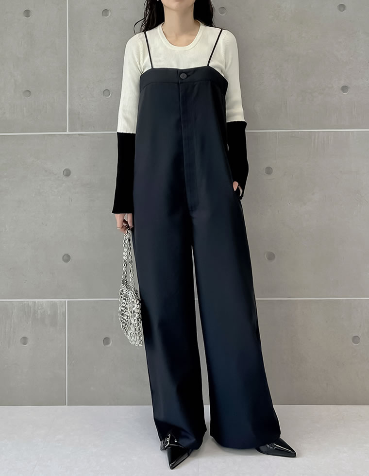 Re:EDIT（リエディ） サロペット レディース オールインワン キャミ