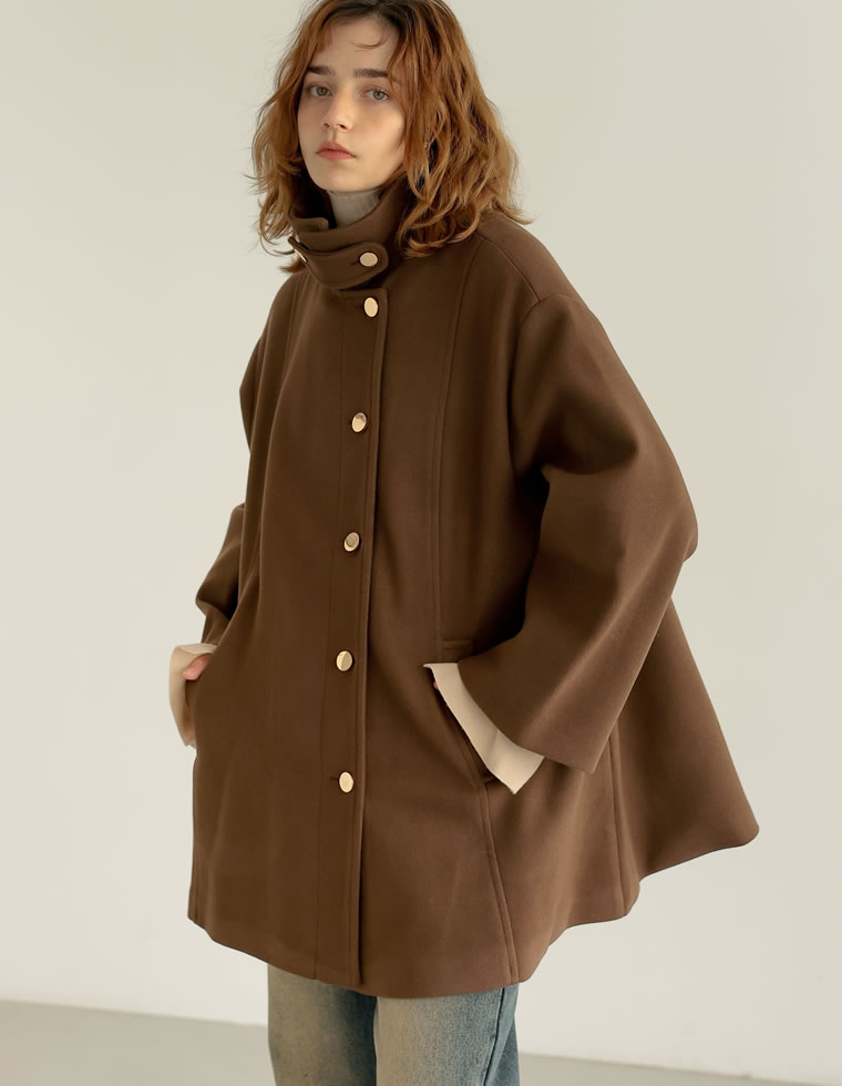 Re:EDIT（リエディ） ミドルコート レディース アウター ステンカラー