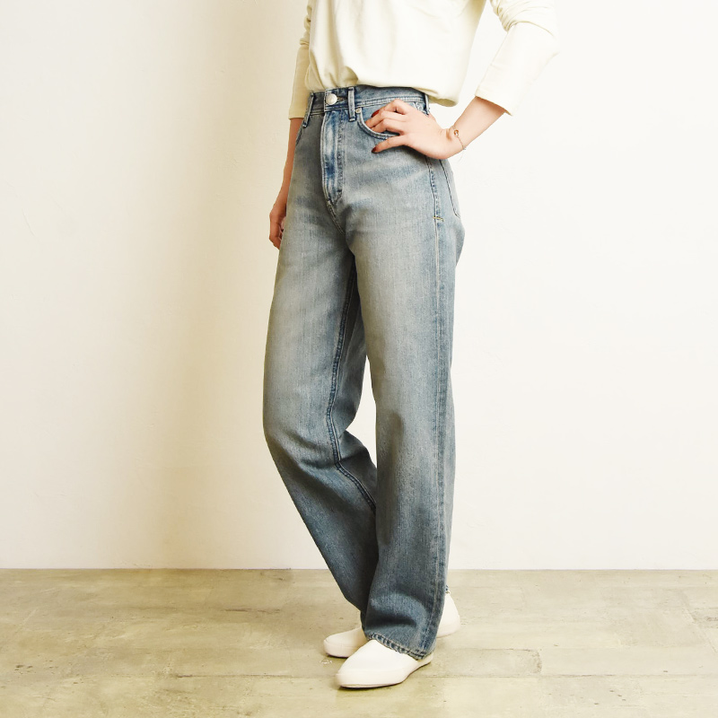 YANUK（ヤヌーク） レア LEA ボーイズストレート デニムパンツ Trick