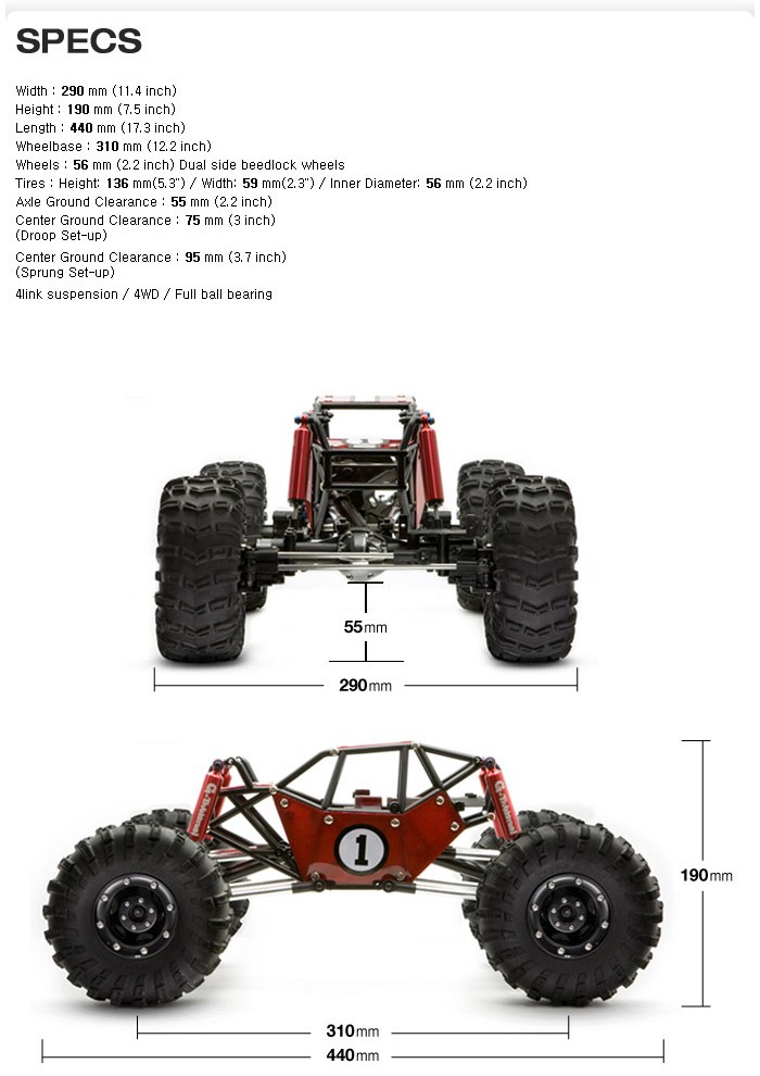 ラジコンカー クローラー オフロード Gmade Crawler R1 Rock Buggy