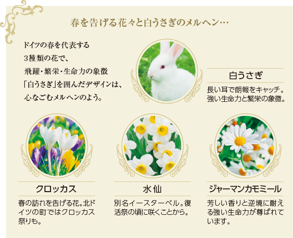 しあわせの白うさぎ 宝飾カメオペンダント＆ブローチ インペリアル