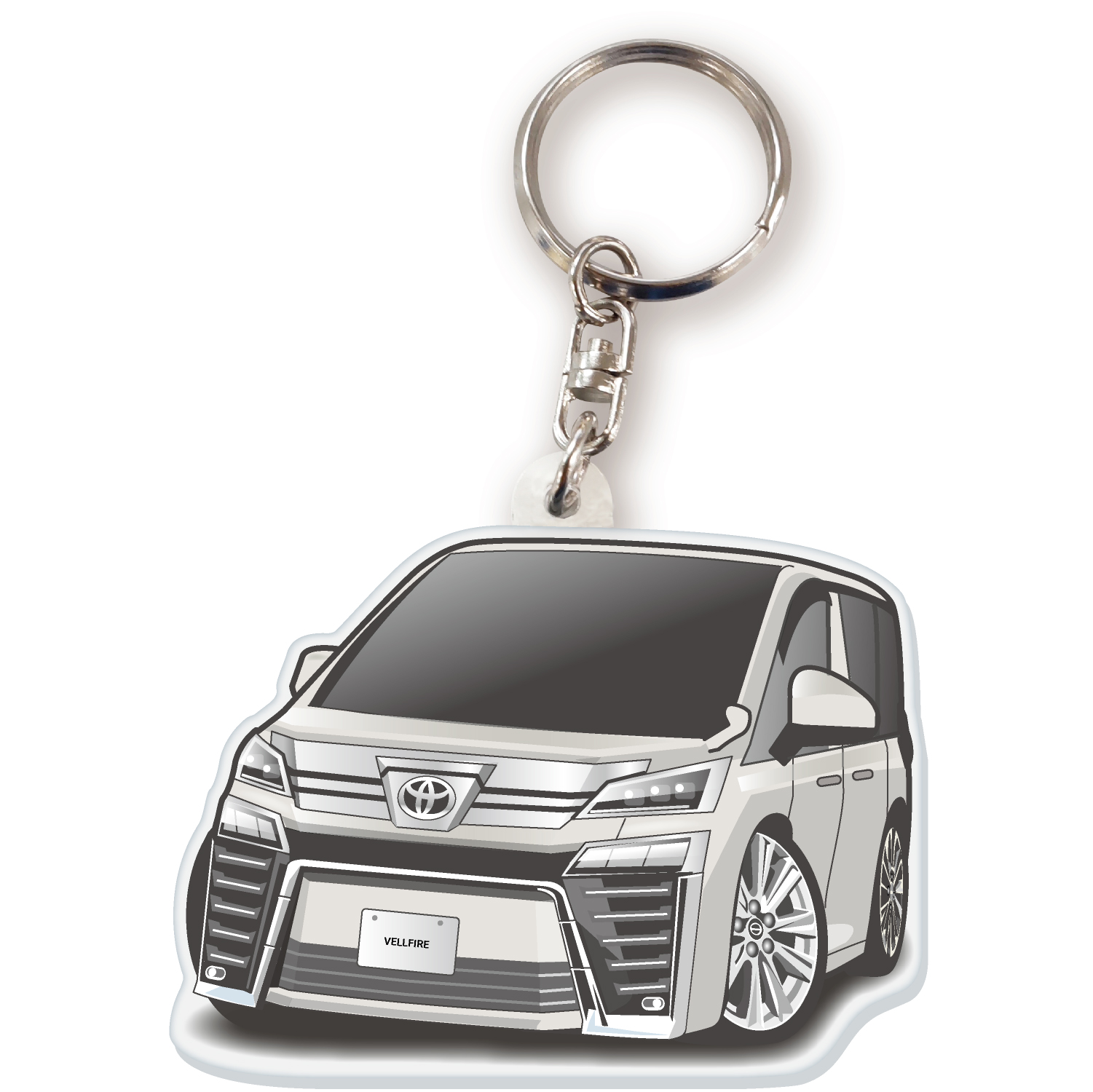 カーアクリルキーホルダー トヨタライセンス商品 ヴェルファイア2代目
