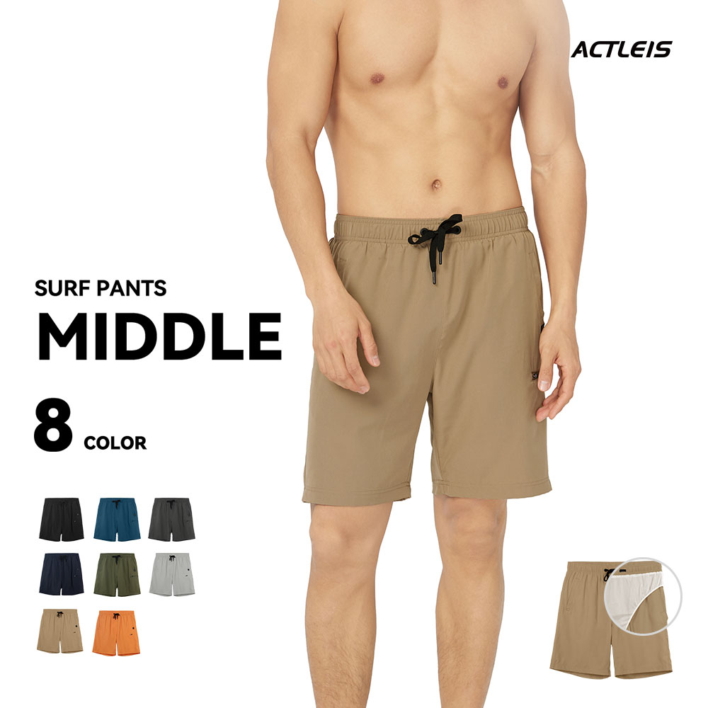 ACTLEIS（アクレイス） 水着 メンズ サーフパンツ 海パン サーフ