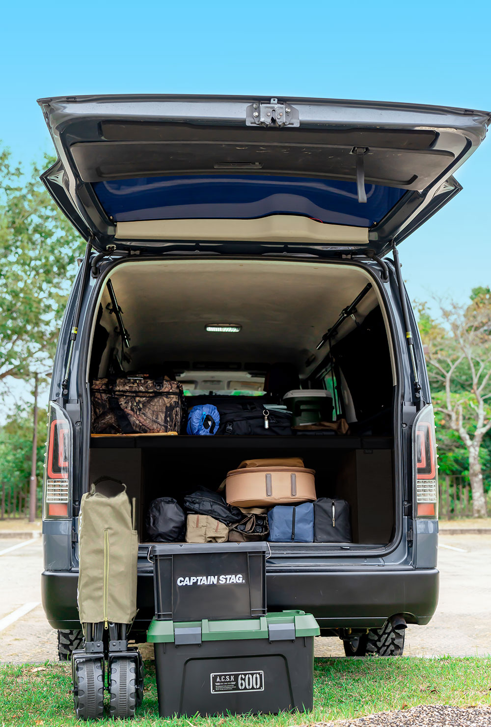 ハイエース ワイドS-GL用 レザータイプ BOX-DRベッドキット（引出し