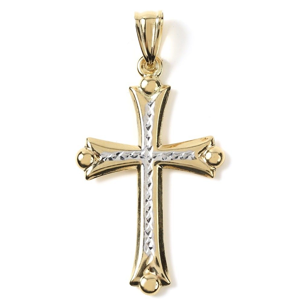 18金 クロス 十字架 ゴールド ペンダントトップ メンズ レディース
