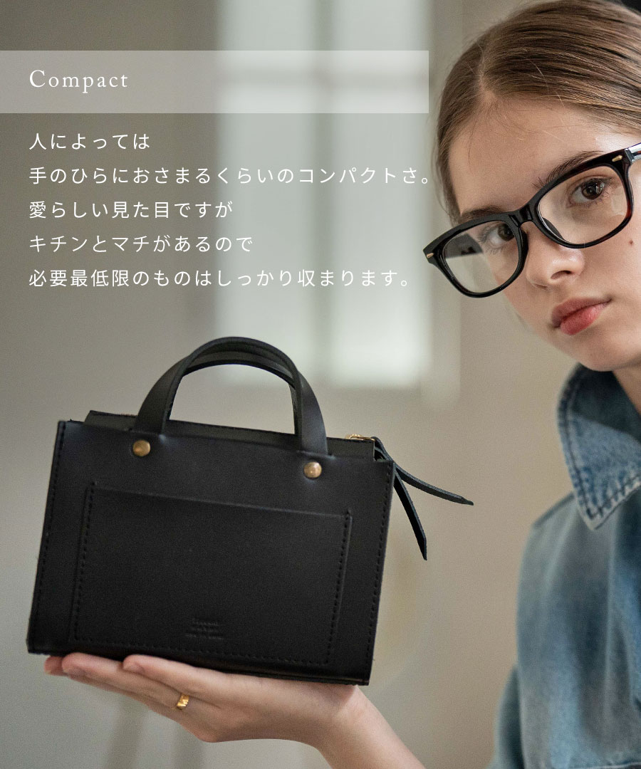 TIDEWAY（タイドウェイ） コラボ ハンドバッグ レディース 本革 小さめ