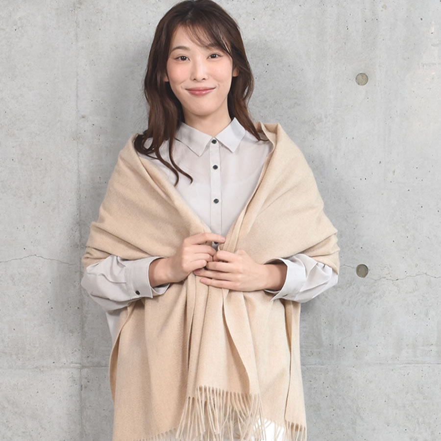Merfirge 爆買 ストール 大判 カシミヤ100%【名入れ刺繍可】カシミヤ