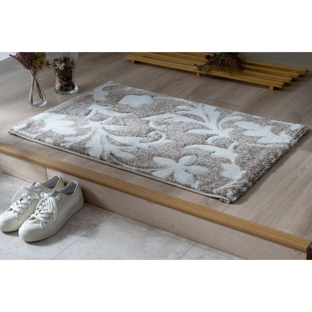 イケヒコ ウィルトン 玄関マット ネム 選べる2色 ブラック ベージュ 60