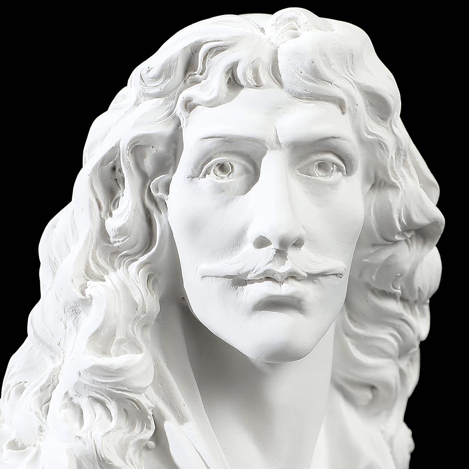 自宅が美術館 石膏風人物像 15cm モリエール : スピード発送 ホリック