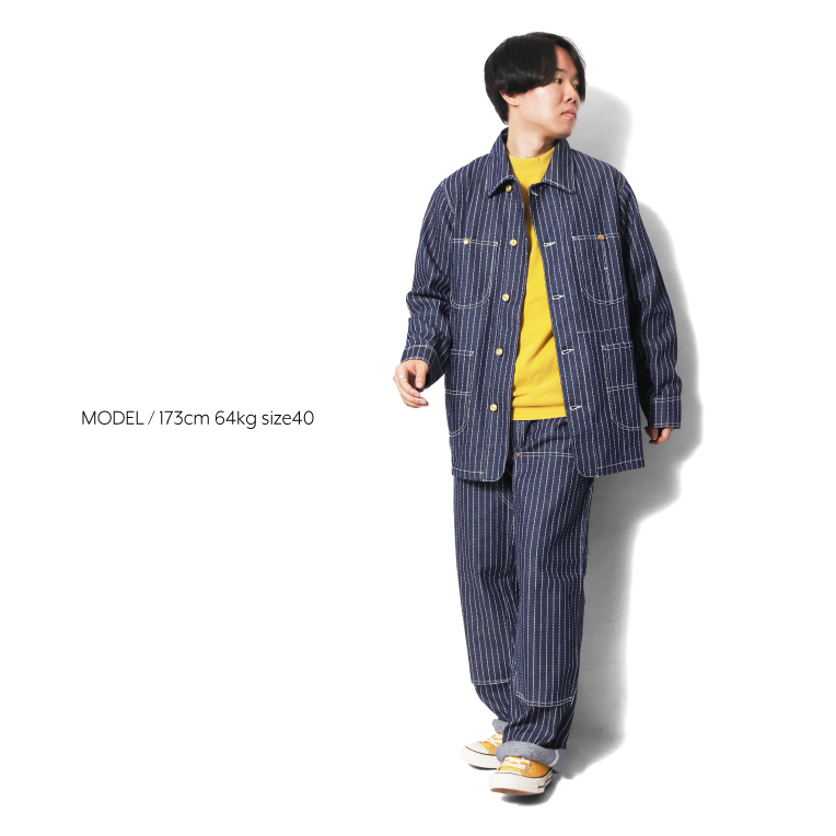HOUSTON（ヒューストン） 51548 WABASH DENIM RAILROAD COVERALL