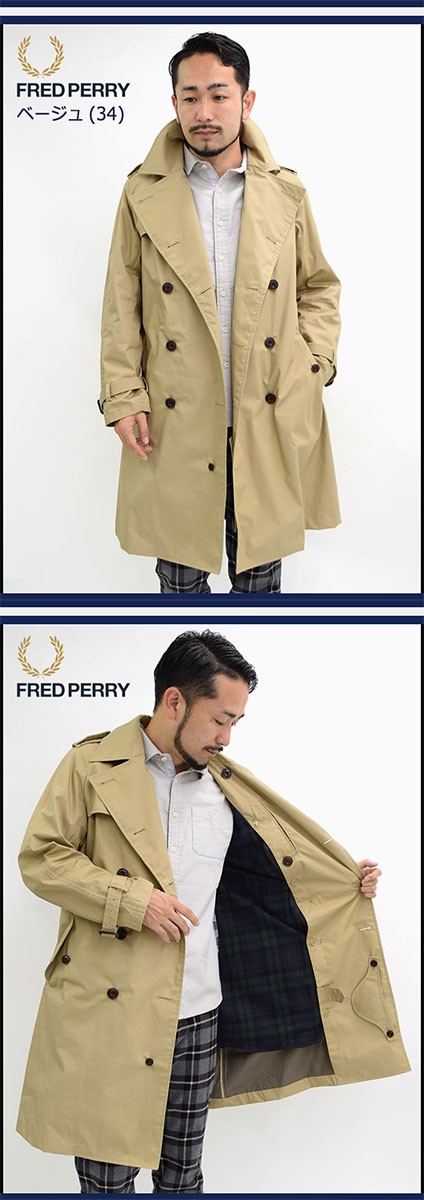 FRED PERRY（フレッドペリー） ジャケット メンズ トレンチ コート