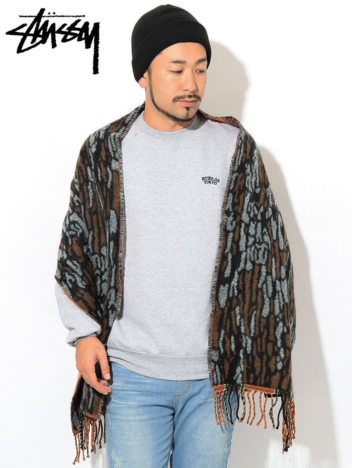 STUSSY（ステューシー） マフラー メンズ Tree Bark Wool ( stussy